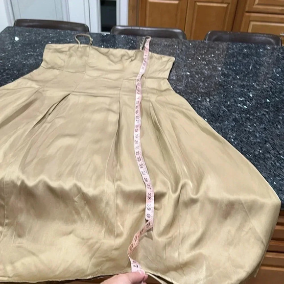 Banana Republic factory SLUB SATIN PLEATED MIDI DRESS - Picture 6 of 8